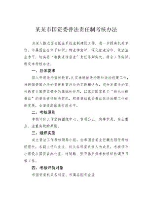 某某市国资委普法责任制考核办法.docx