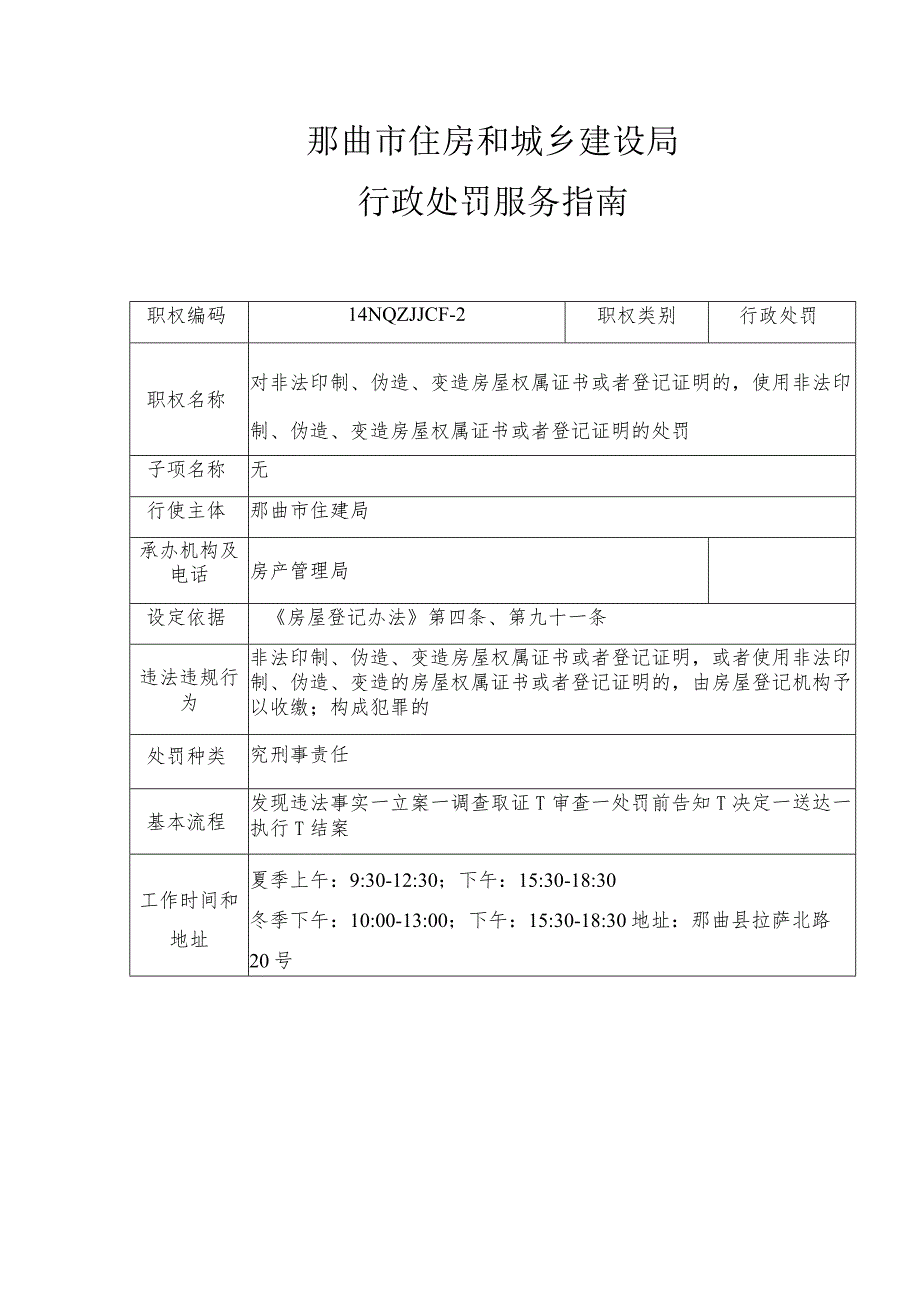 那曲市住房和城乡建设局行政处罚服务指南.docx_第2页