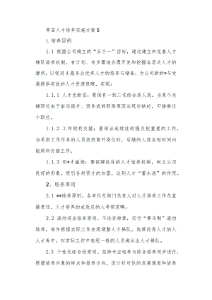 青苗人才培养实施方案 5.docx