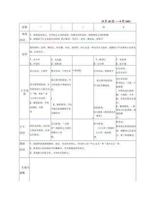 幼儿园小班上学期第4周周计划.docx