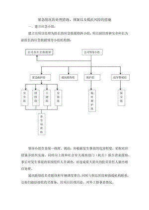 紧急情况的处理措施、预案以及抵抗风险的措施.docx