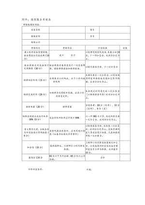 维保服务考核表.docx