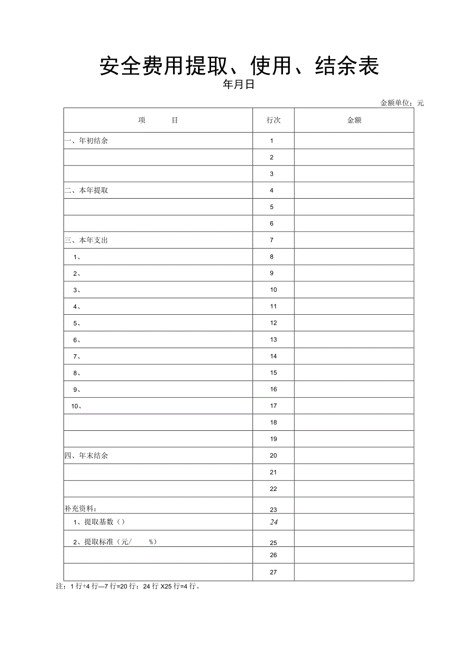 安全费用台帐.docx_第1页