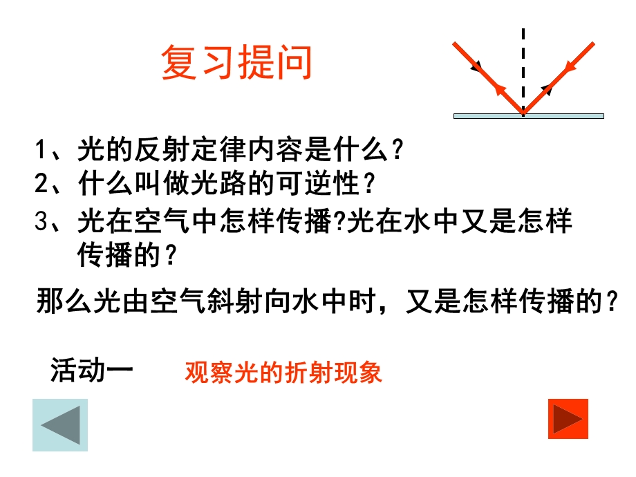 探究光的折射(公开课).ppt_第2页