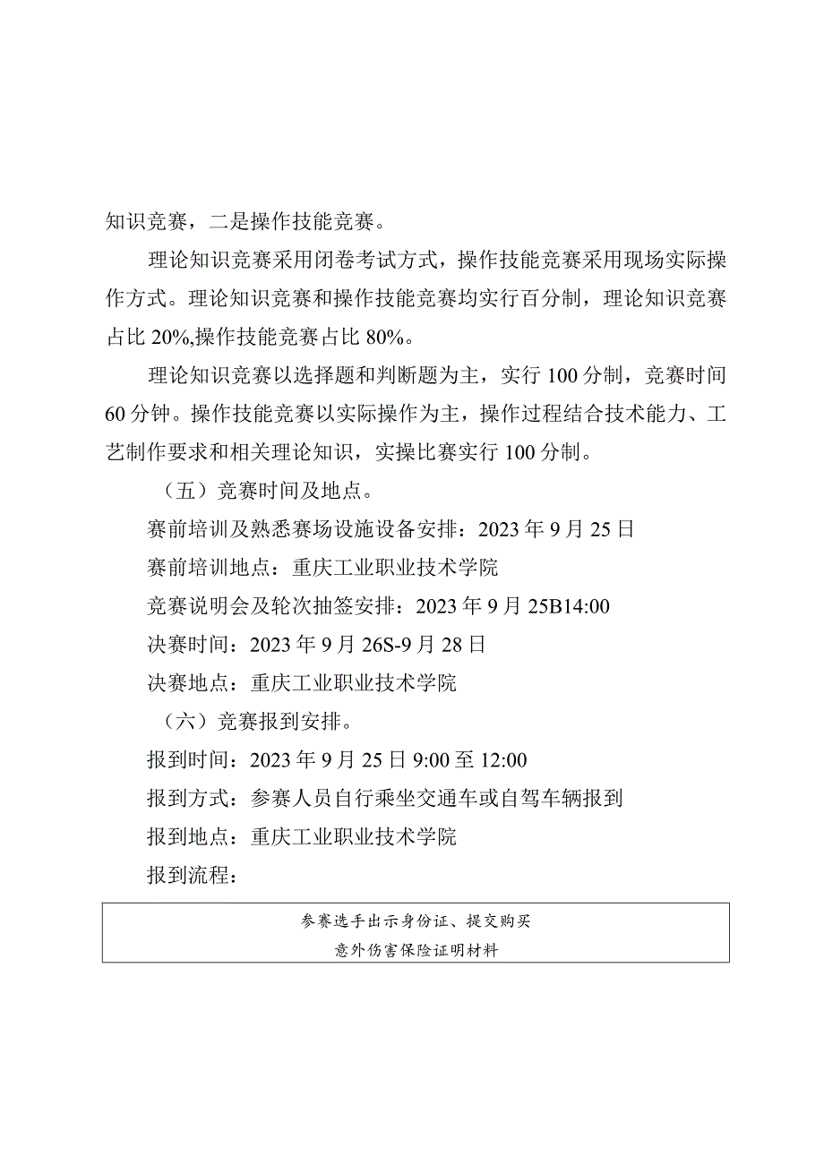 重庆市第二届智能制造职业技能竞赛模具工、电工、装配钳工、增材制造、质检员、制冷、汽车装调赛项实施方案.docx_第3页