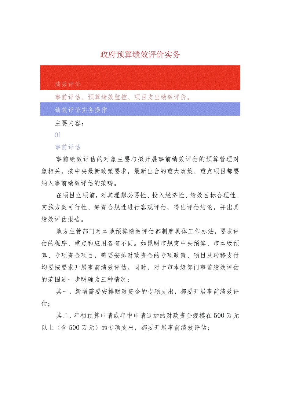 政府预算绩效评价实务.docx_第1页