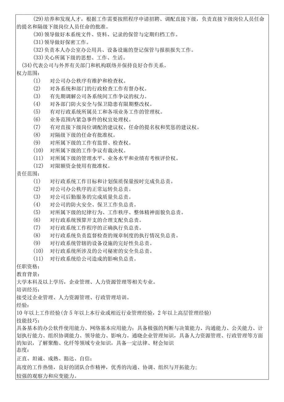 行政总监岗位说明书23.docx_第2页