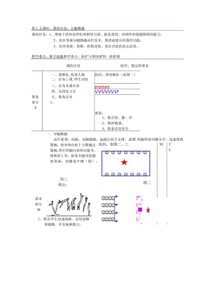 七年级下学期体育第十五课时分腿腾越教案.docx