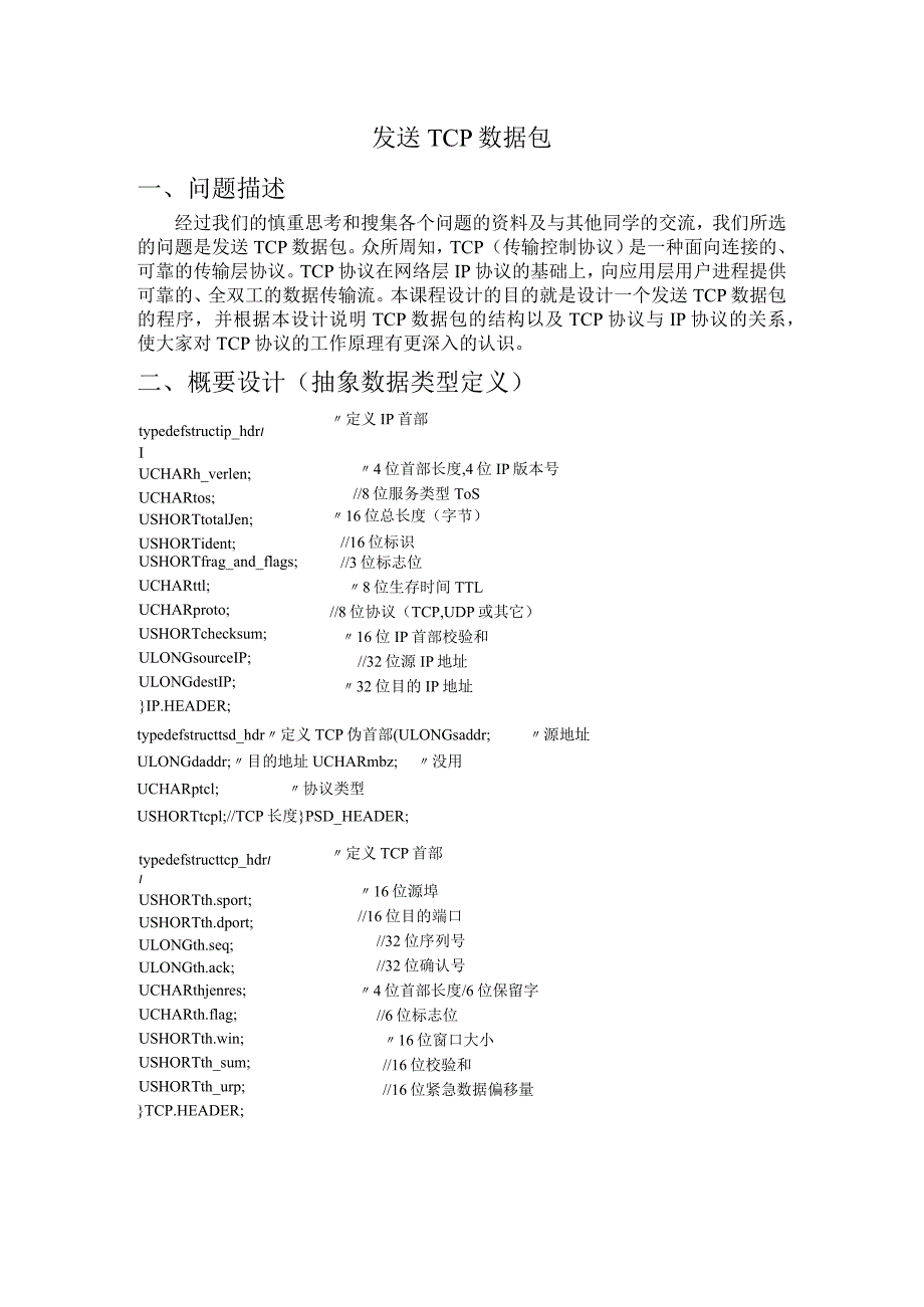 发送TCP数据包设计报告.docx_第2页