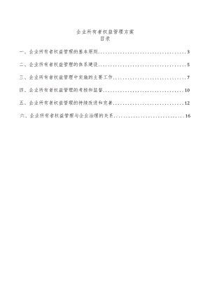 企业所有者权益管理方案.docx