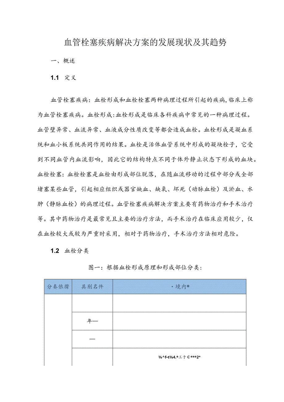 血管栓塞疾病解决方案的发展现状及其趋势.docx_第1页