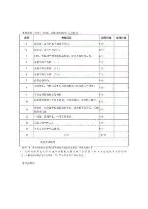 河南省建筑施工特种作业人员塔式起重机实操考核表.docx