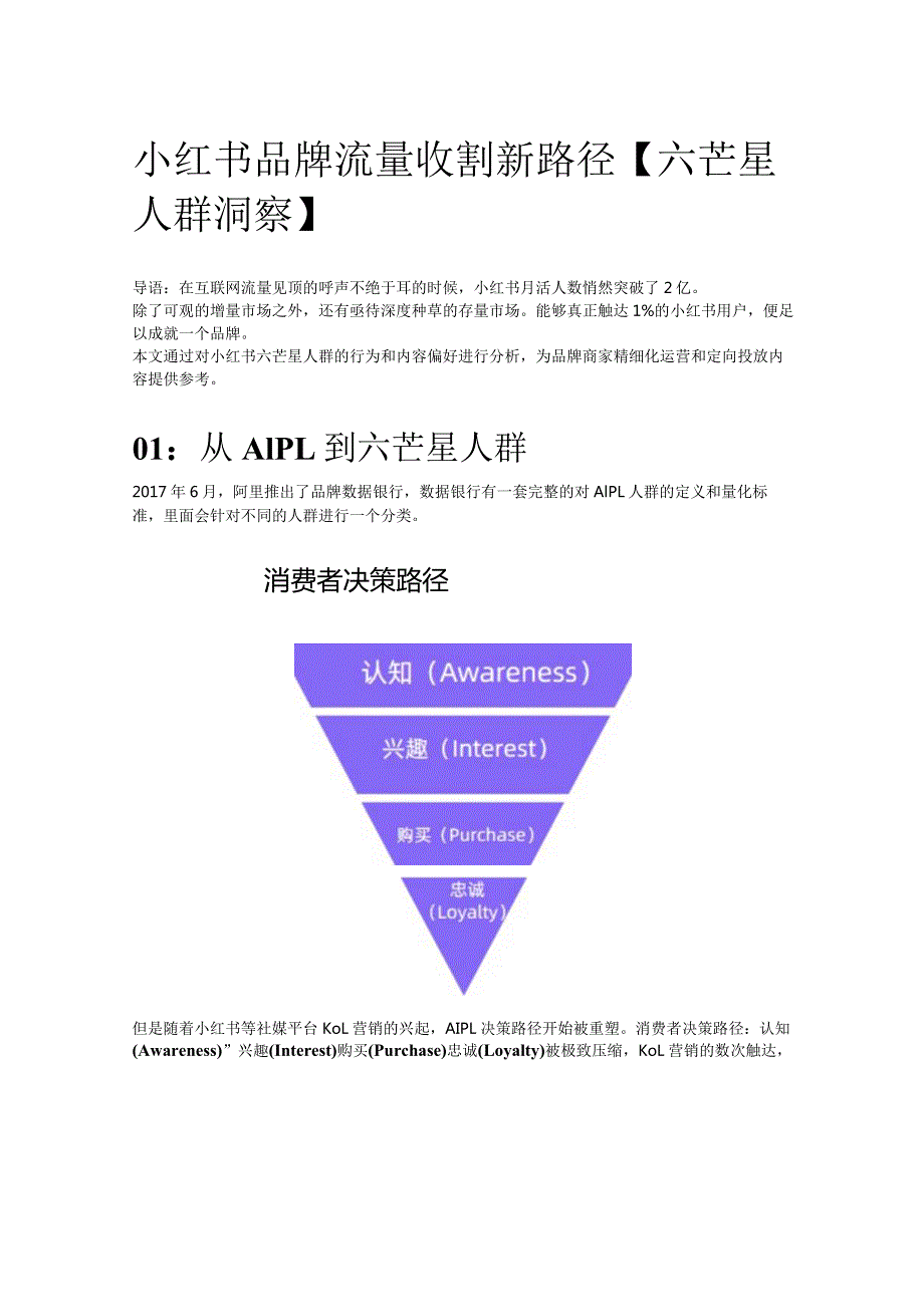 小红书品牌流量收割新路径【六芒星人群洞察】.docx_第1页