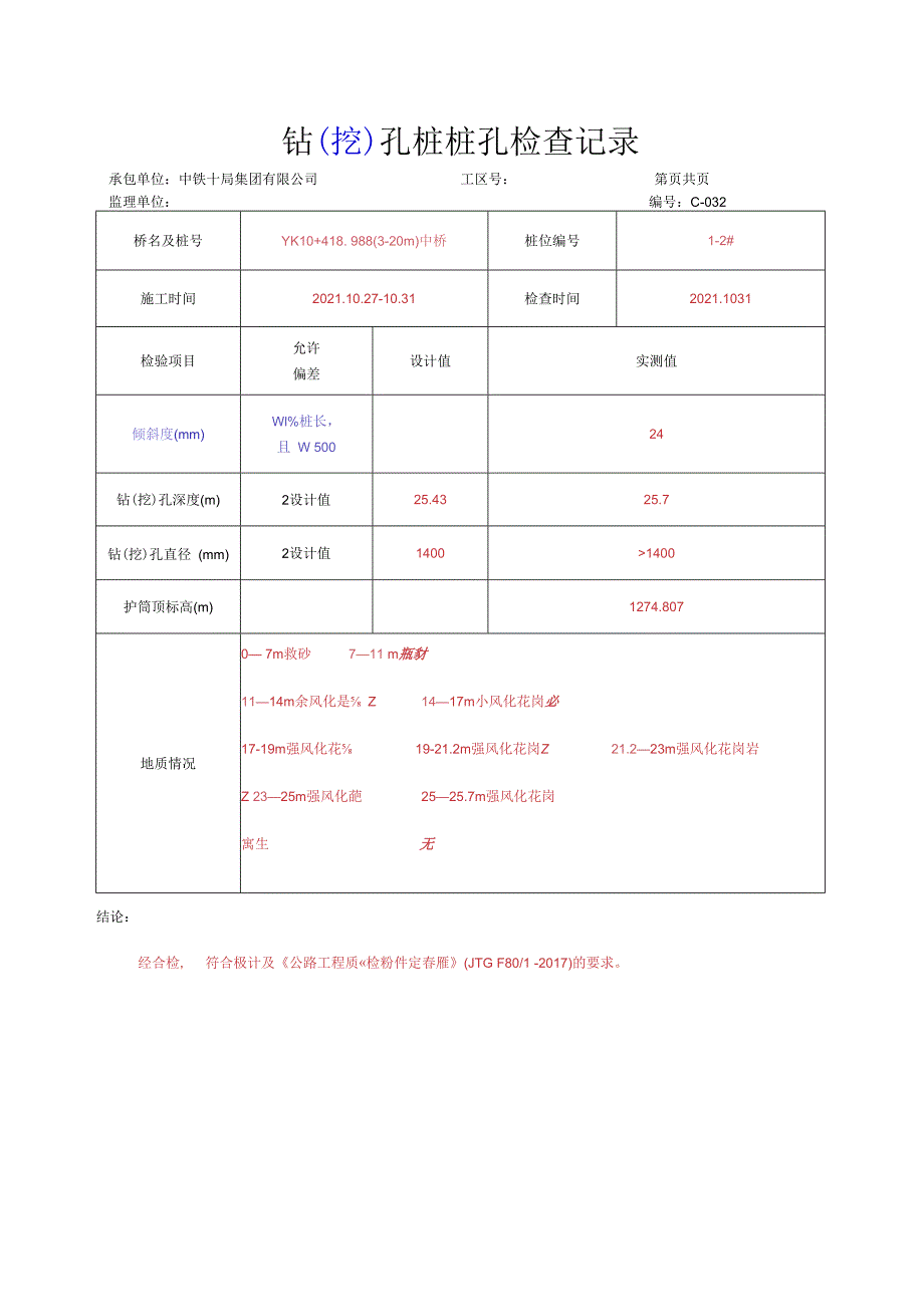 001.桩基表格（高速公路检验批）填写样例.docx_第3页