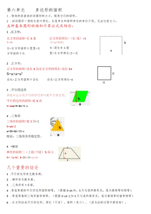 五年级上册 知识点归纳总结.docx