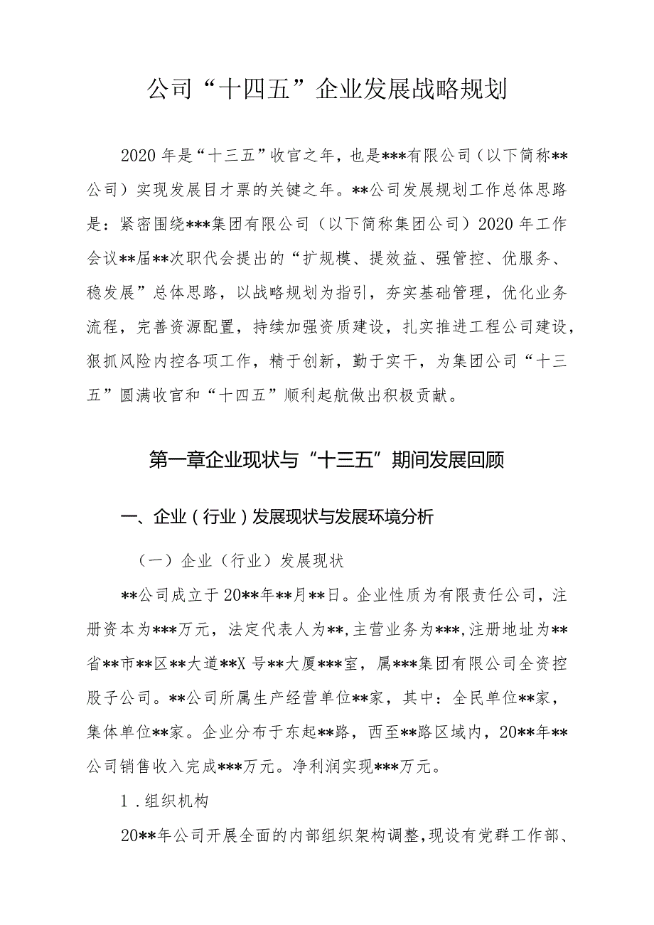 公司“十四五”企业发展战略规划(权威完整模板).docx_第3页