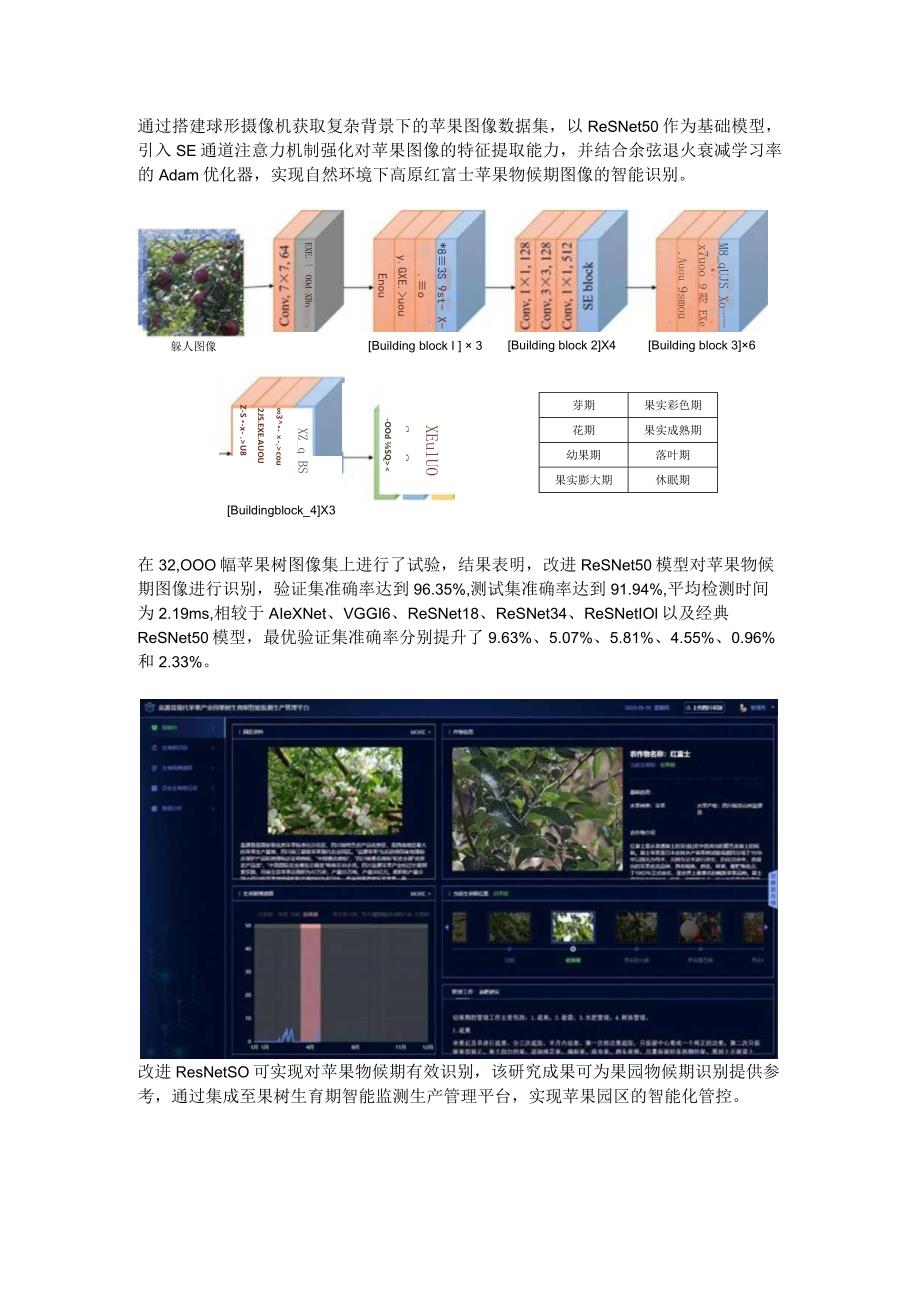 基于改进ResNet50模型的自然环境下苹果物候期识别.docx_第3页