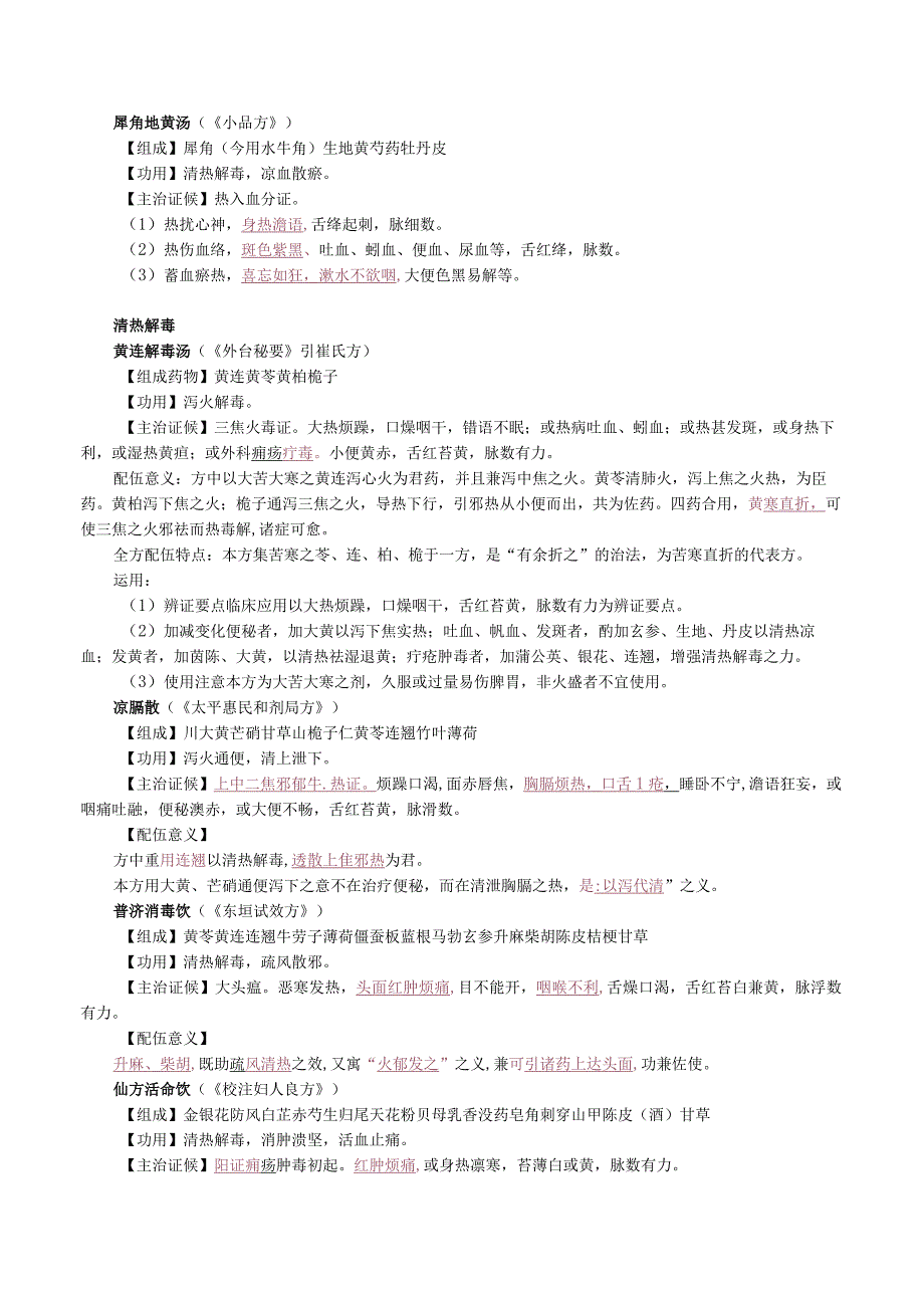 中西医结合方剂学-清热剂课程讲义.docx_第2页