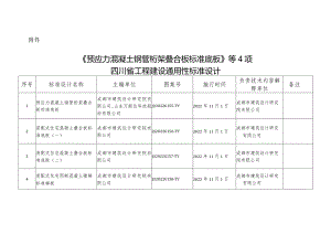 《预应力混凝土钢管桁架叠合板标准地板》等4项四川省工程建设通用性标准设计.docx