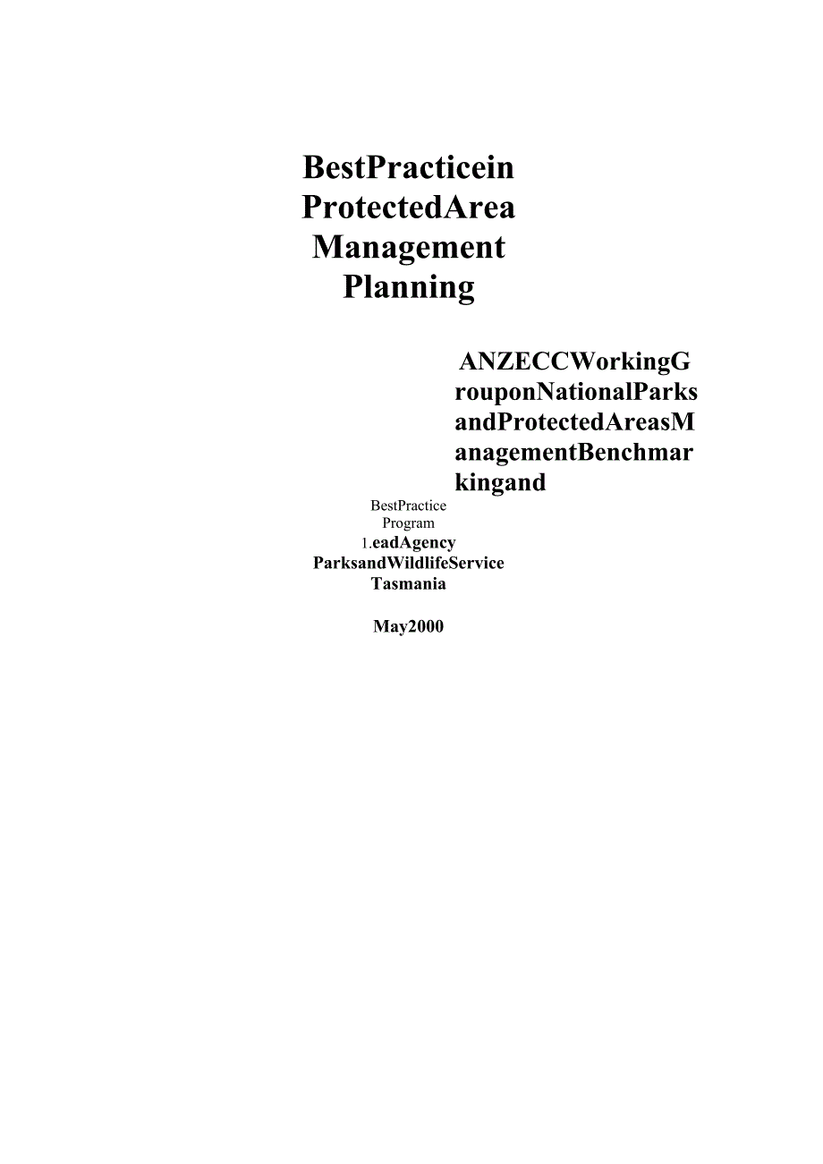 Best Practice in Protected Area Management and ….docx_第1页