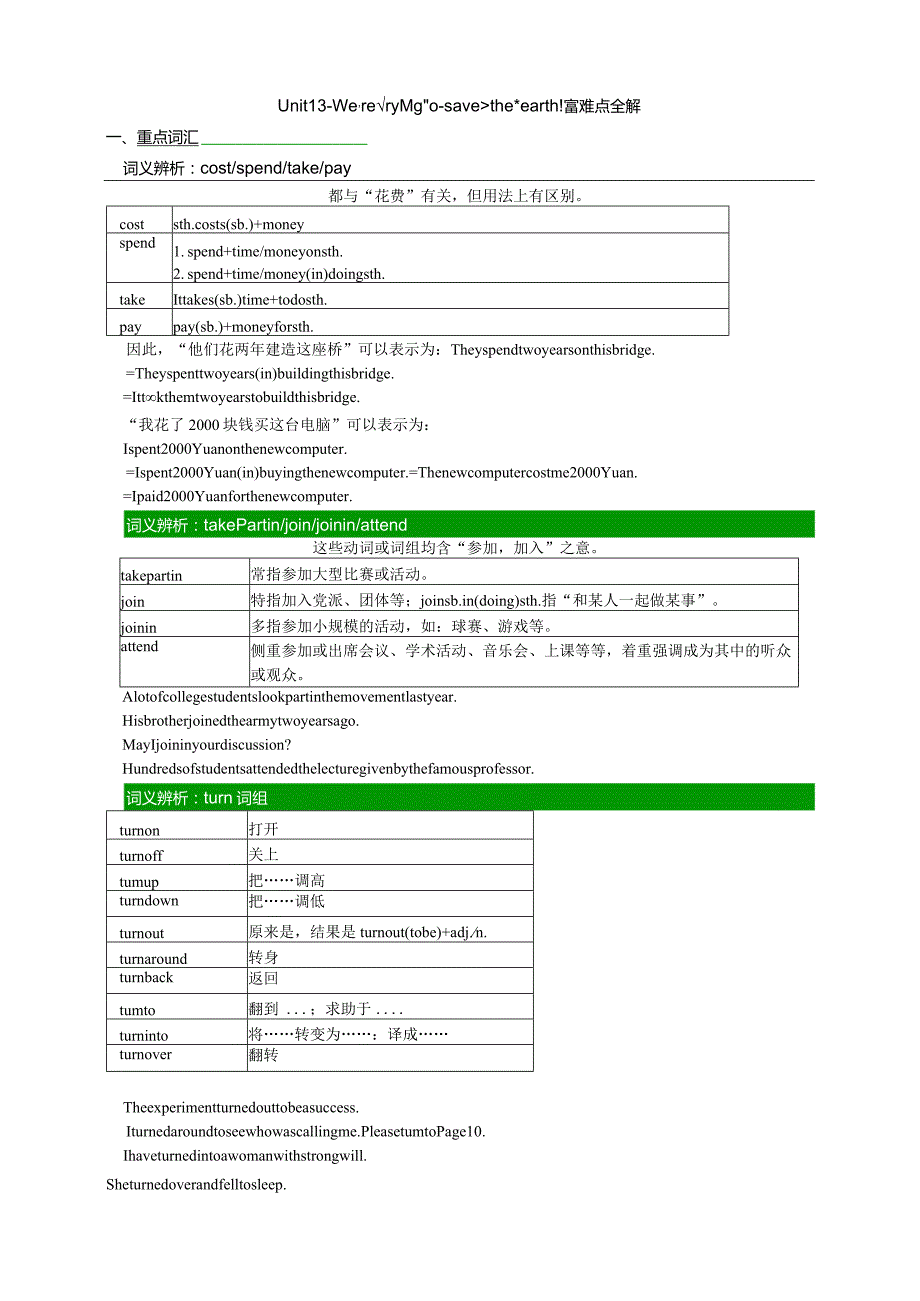 Unit13-We’re-trying-to-save-the-earth重难点全解.docx_第1页