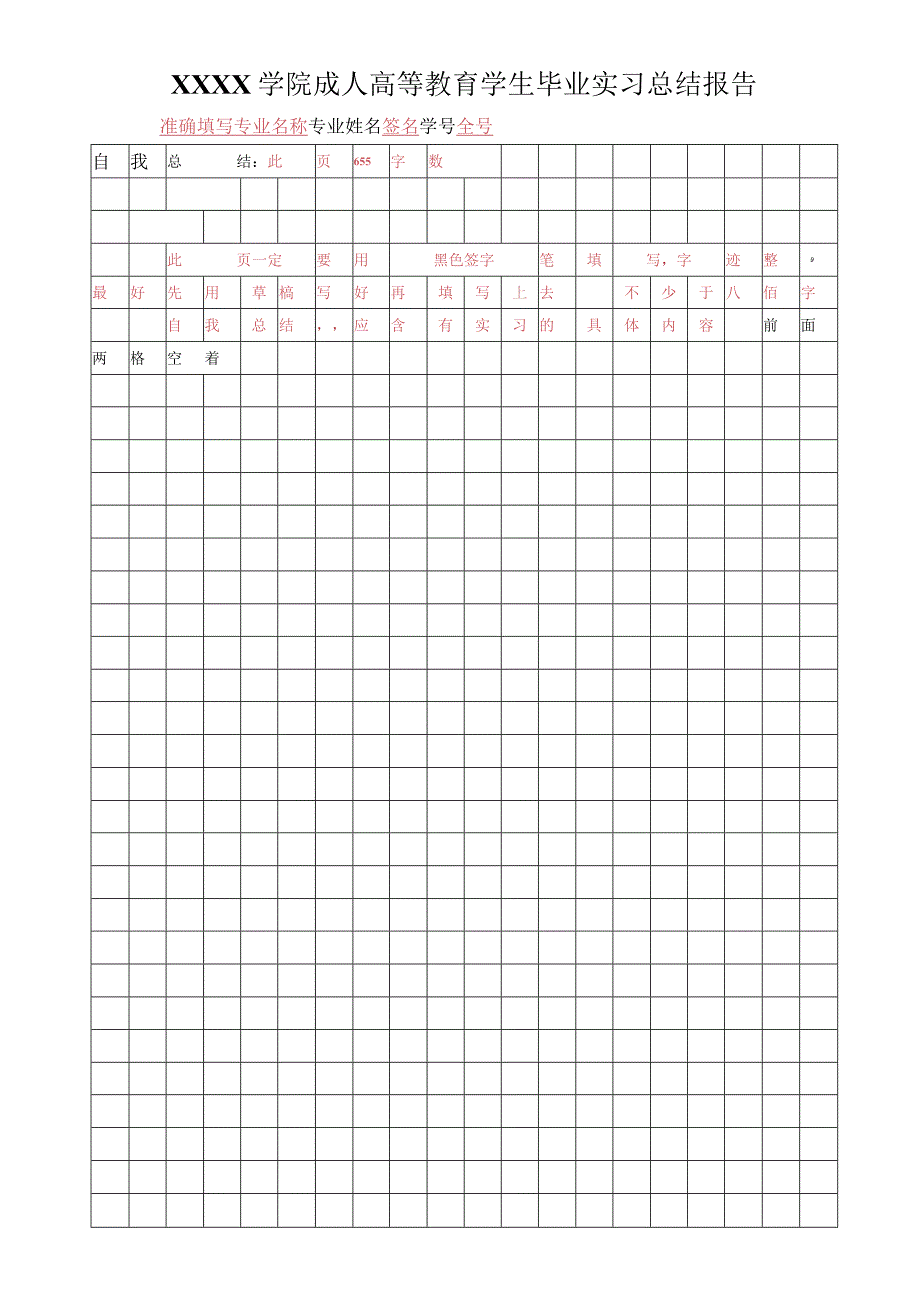 20XX级XX学院实习总结报告模板.docx_第1页