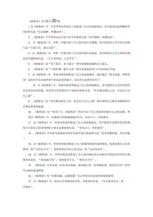 《陈情表》名句默写20题.docx