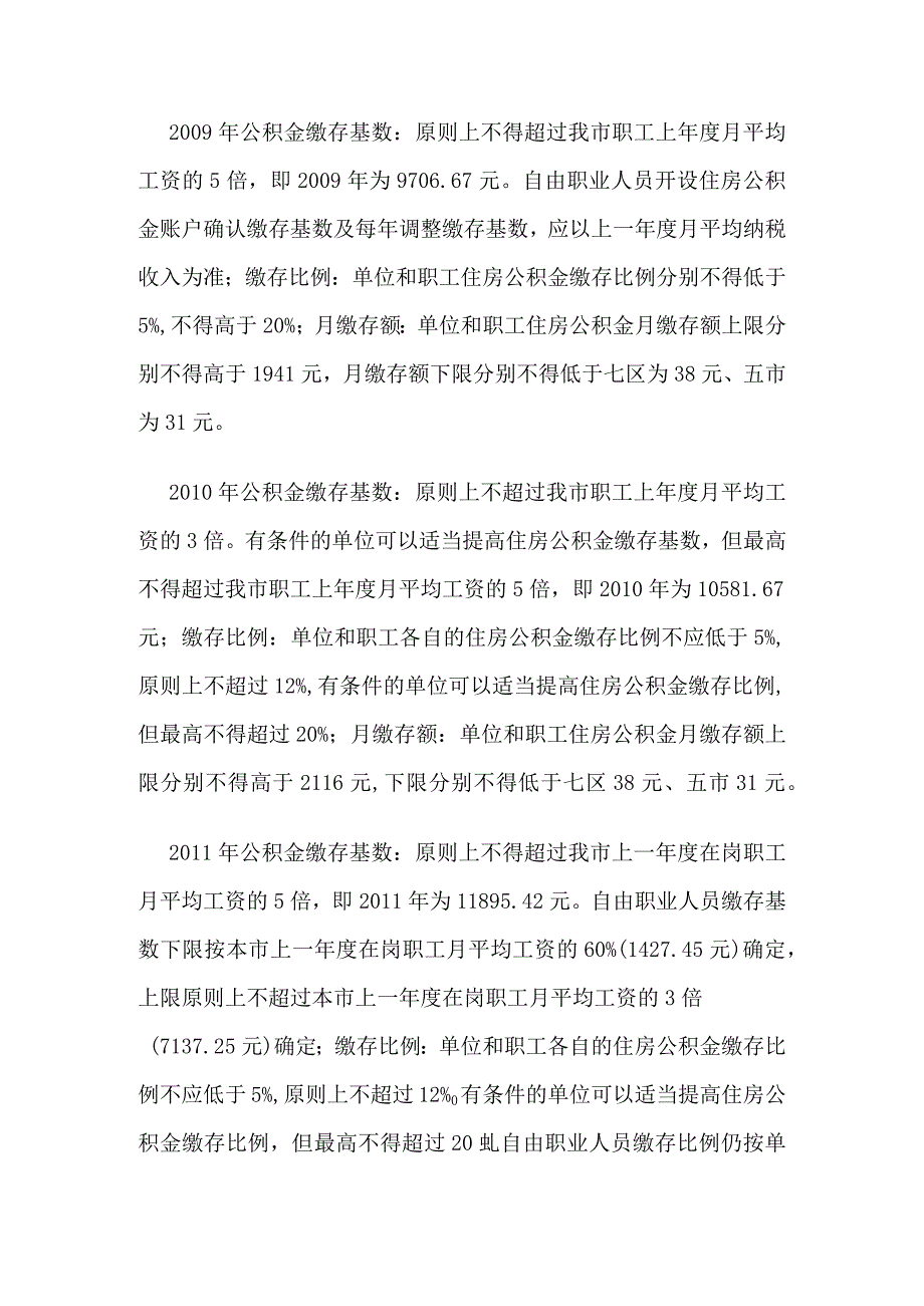 青岛历年住房公积金缴交比例、缴存额上下限是多少？（2000年-2021年）.docx_第2页