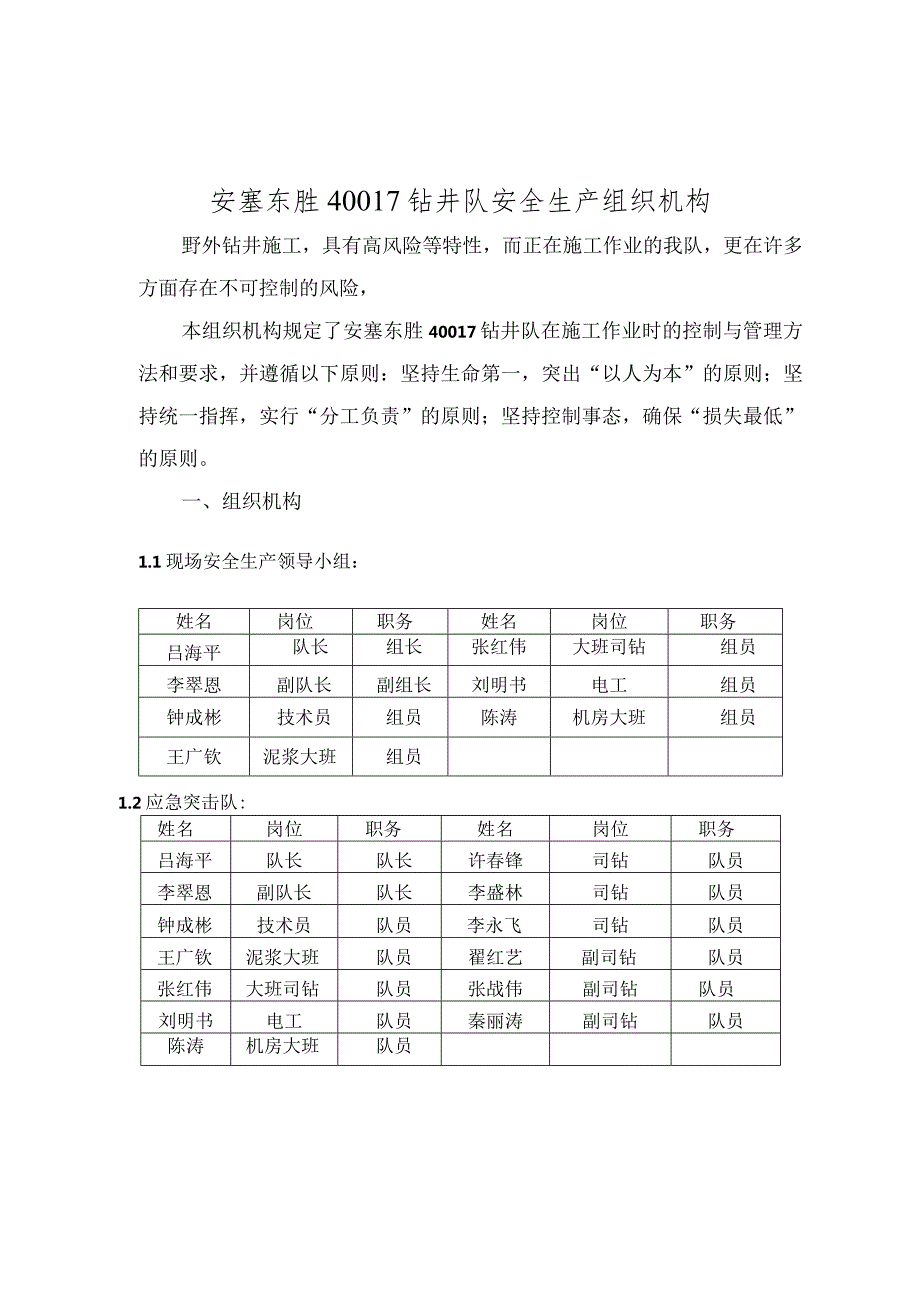 石油钻井队安全生产组织机构.docx_第2页