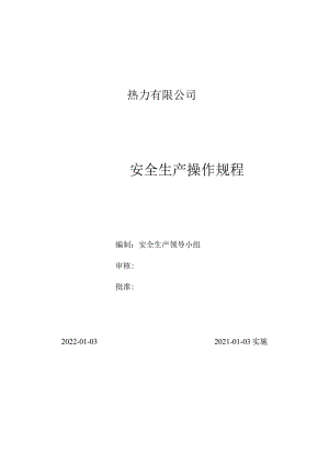 热力公司安全操作规程.docx