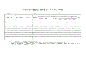 计划生育家庭特别扶助对象情况变更登记表模板.docx