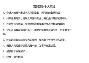 销售团队十大军规.docx