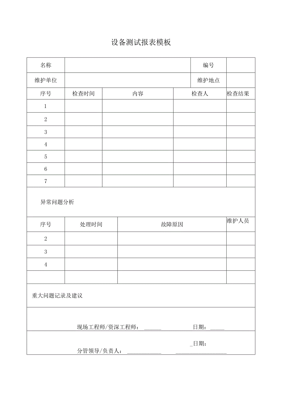 设备测试报表模板.docx_第1页