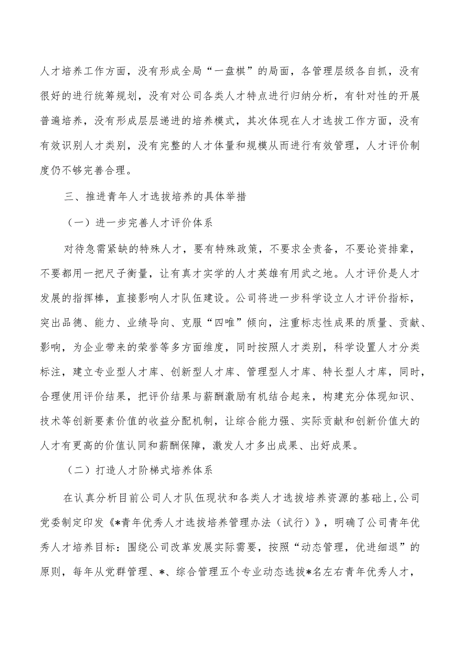 公司青年优秀人才选拔培养管理调研.docx_第3页