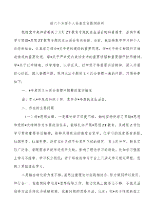 新六个方面个人检查发言提纲剖析.docx