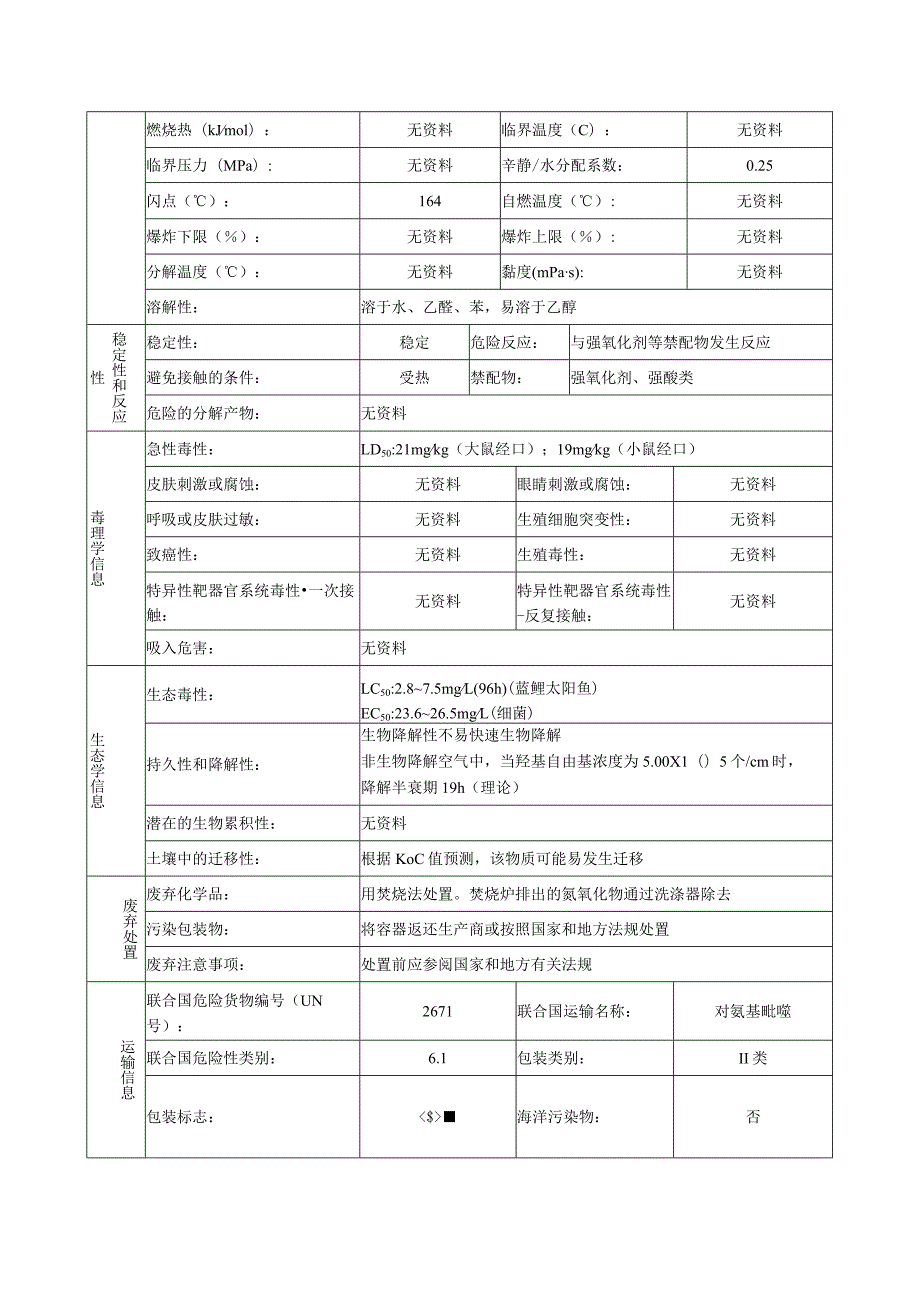 4-氨基吡啶安全技术说明书.docx_第3页