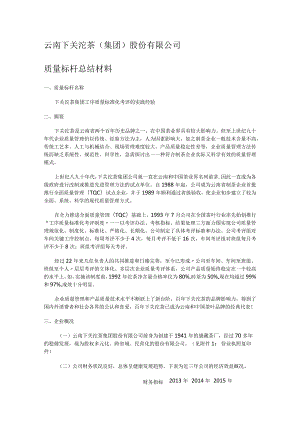 质量标杆报告说明材料.docx