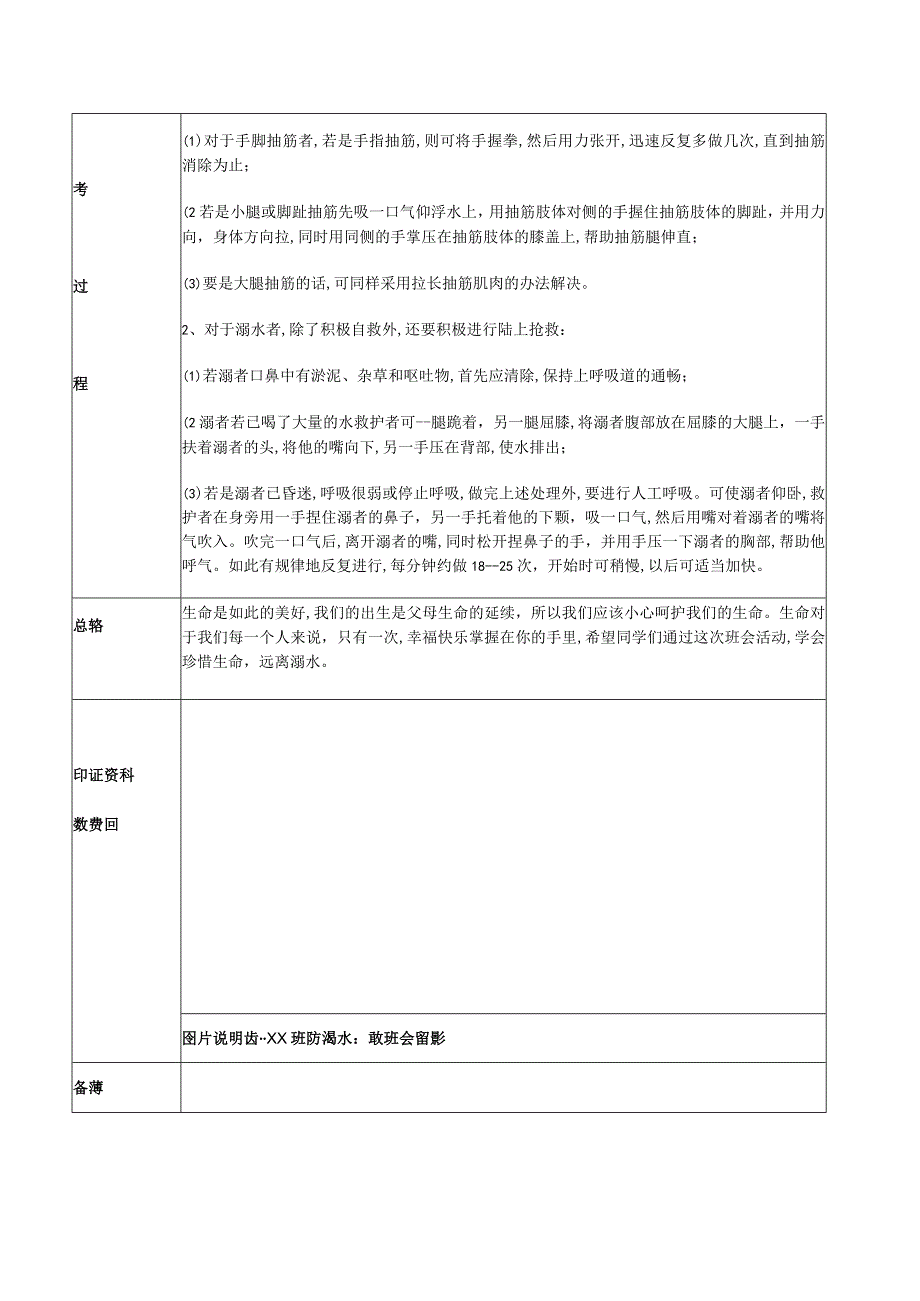 “预防溺水”主题班会教案.docx_第2页