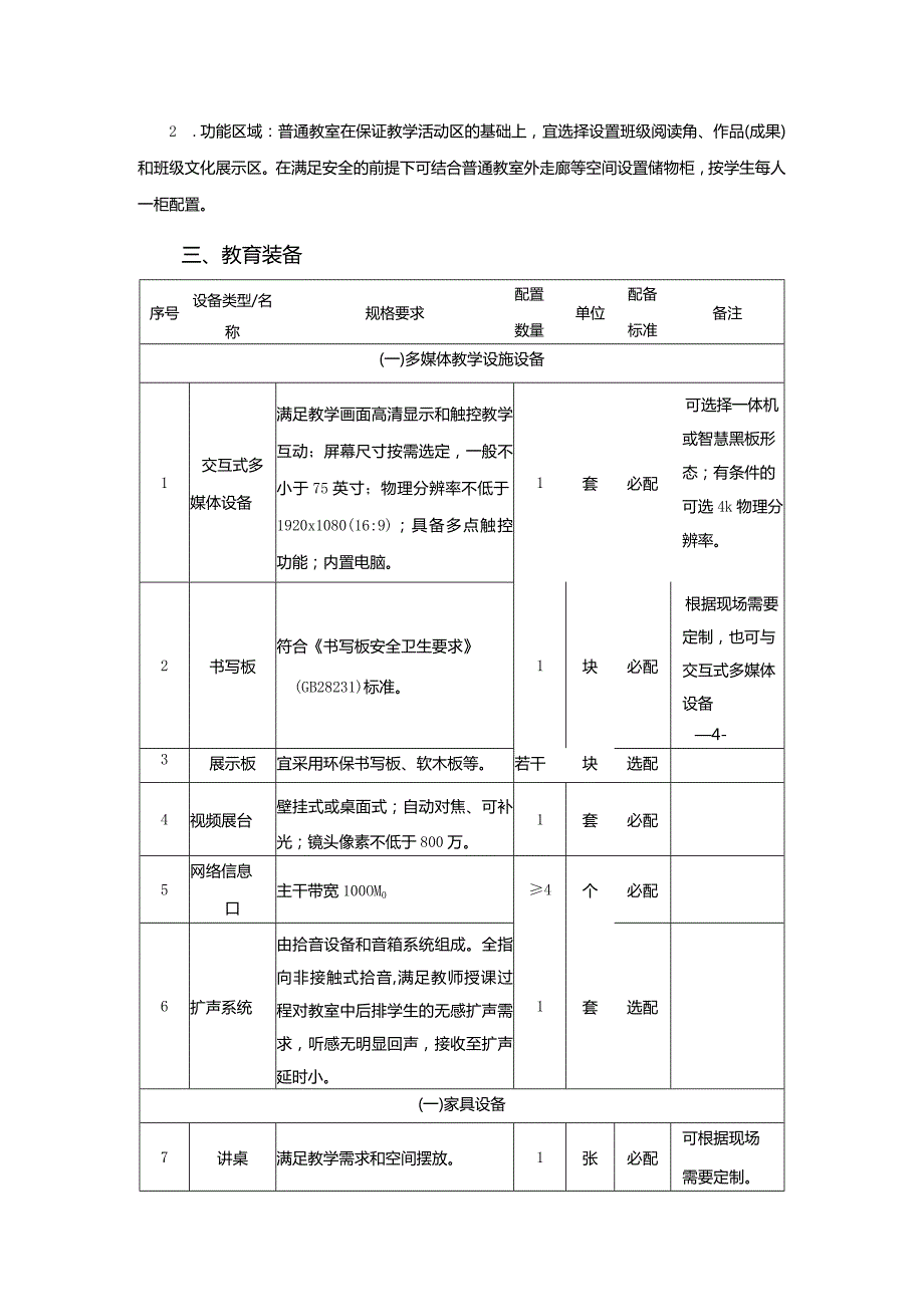 广州市初中普通教室、机动教室和合班教室教育装备配置指南.docx_第2页