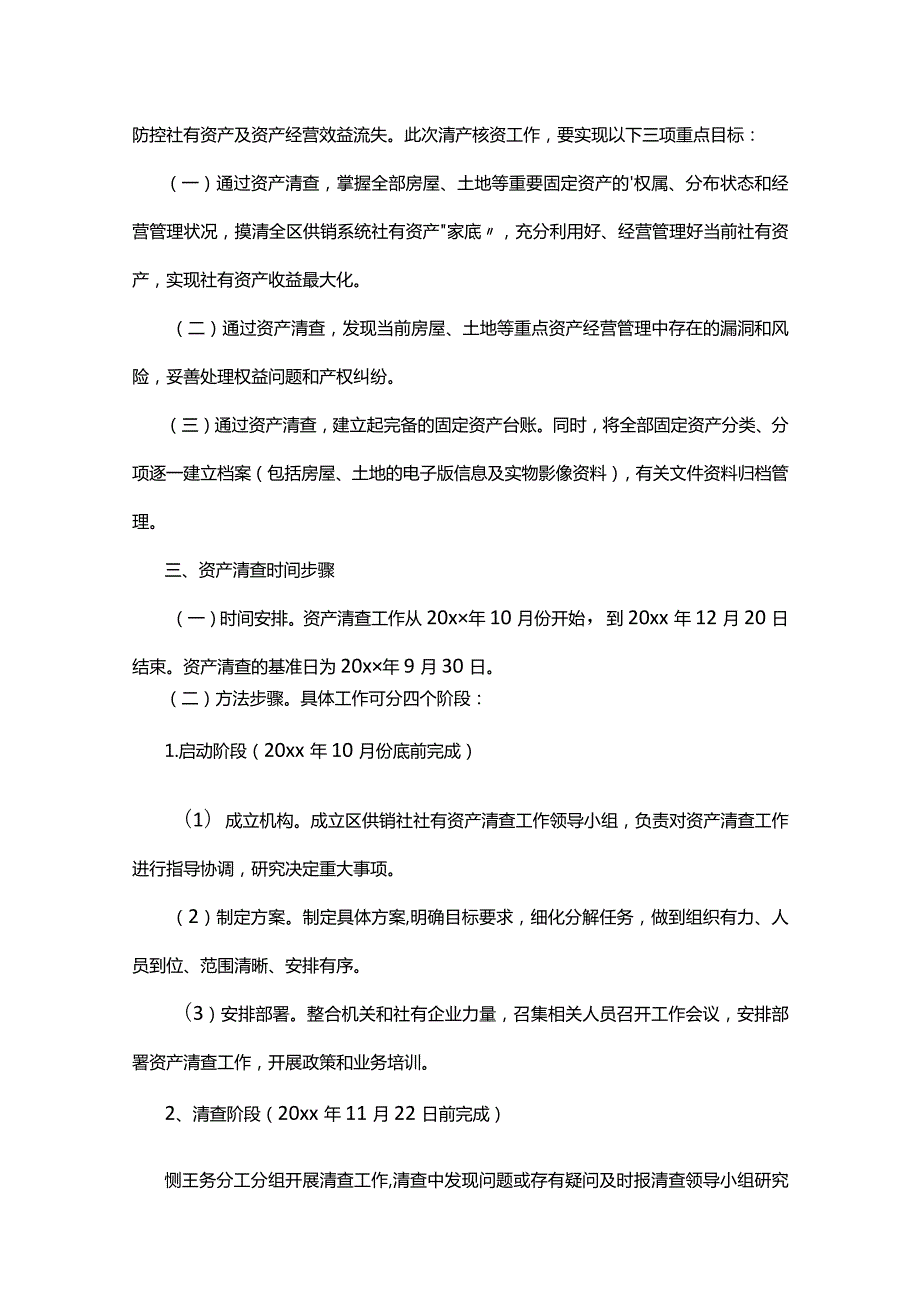 供销合作社资产清查工作方案（共9篇）.docx_第2页