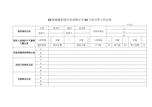 XX新能源科技开发有限公司XX气站日常工作记录（2024年）.docx