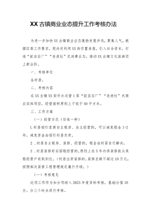 XX古镇商业业态提升工作考核办法.docx