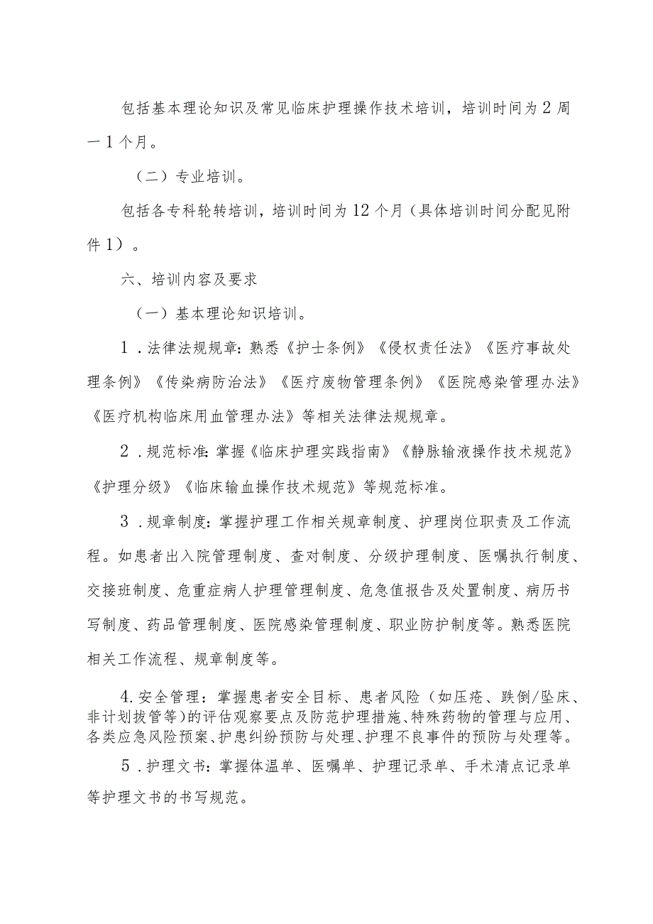 医院新入职护士培训大纲.docx_第2页