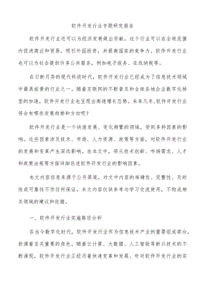 软件开发行业专题研究报告.docx