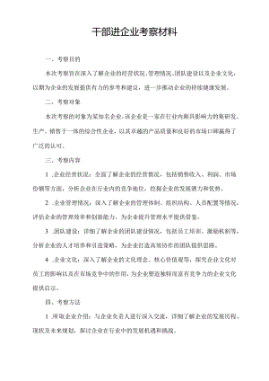 干部进企业考察材料.docx