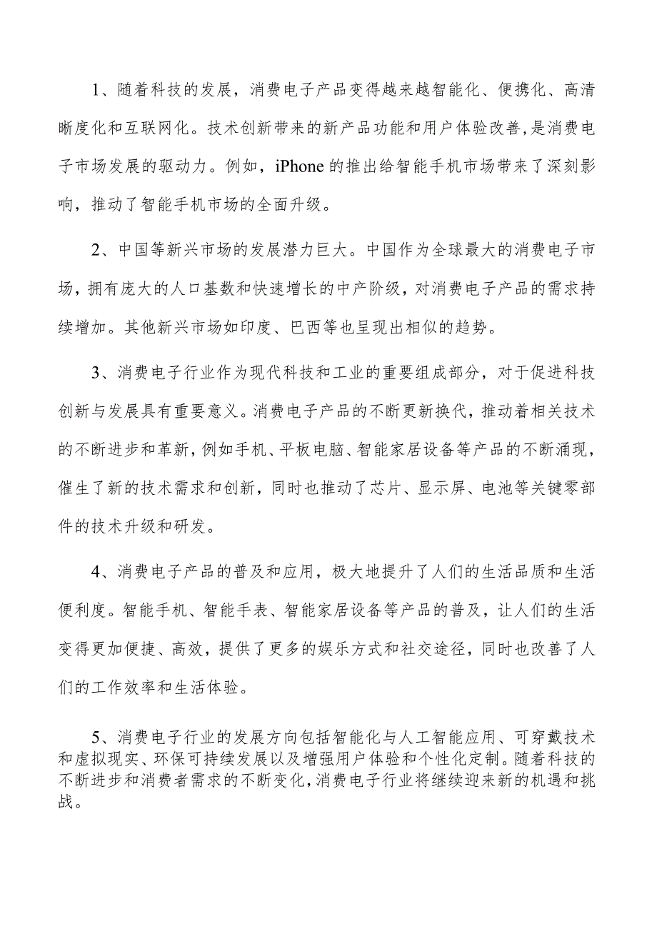 消费电子项目投资分析报告.docx_第2页