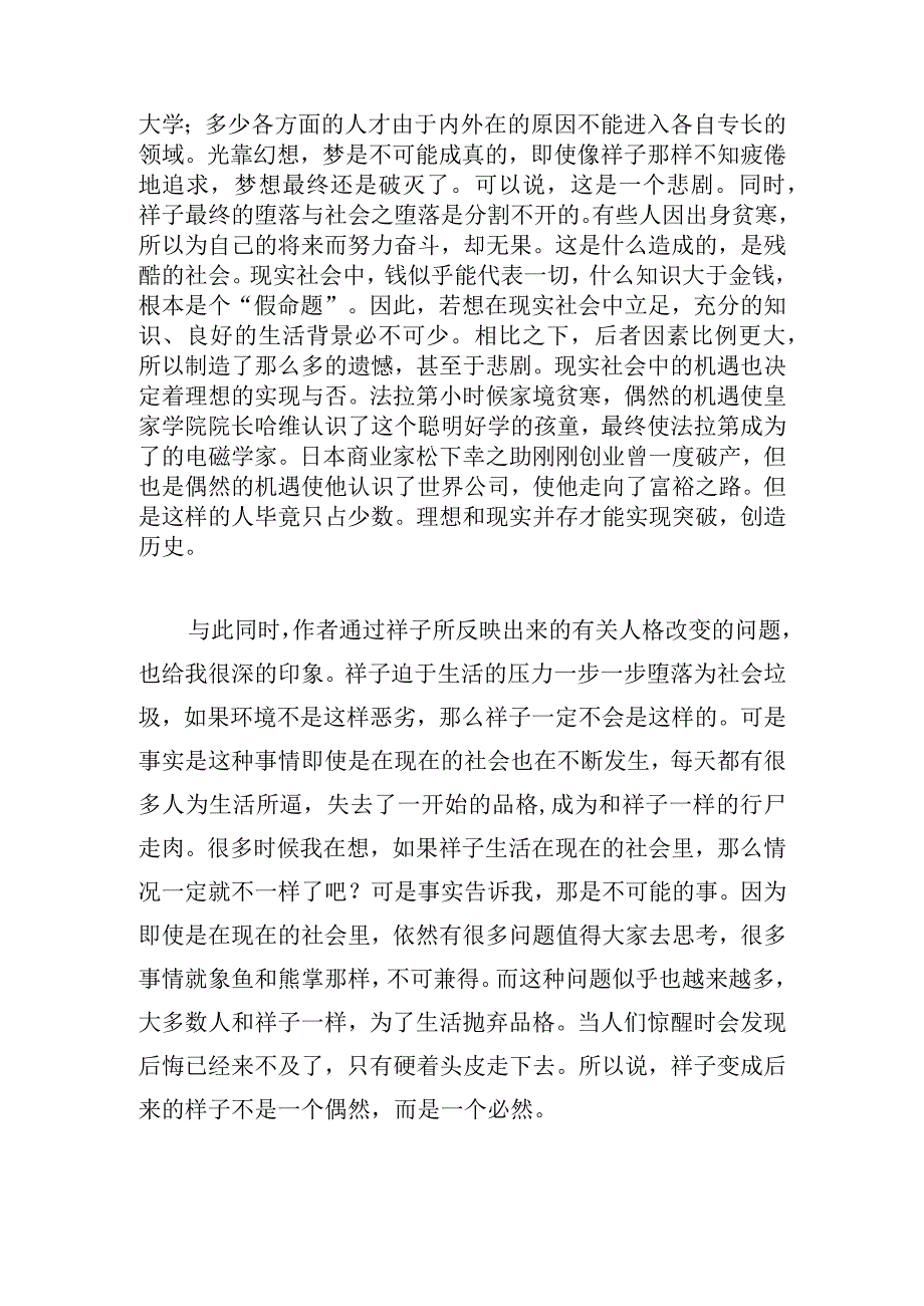 小学生骆驼祥子读书笔记范文五篇.docx_第3页