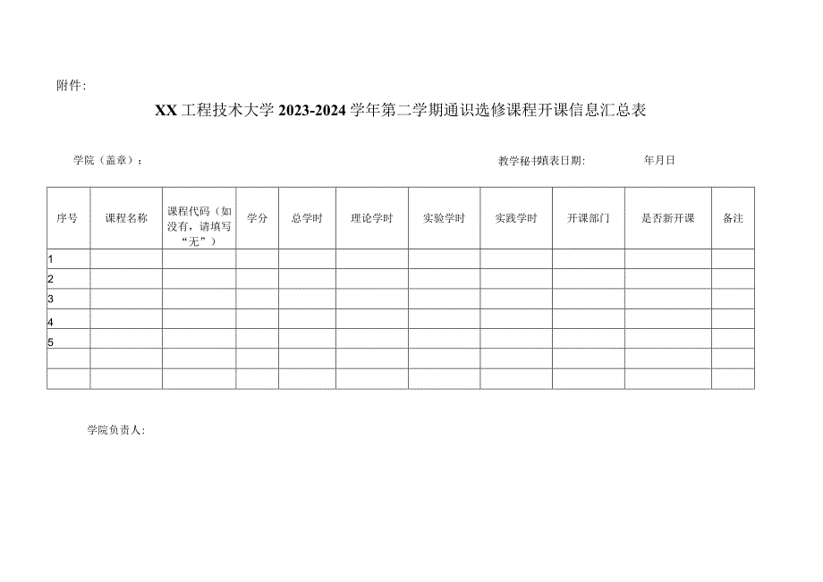 XX工程技术大学关于收集2023-2024学年第二学期通识教育选修课程开课信息的通知（2023年）.docx_第3页