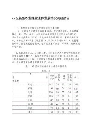 xx区新型农业经营主体发展情况调研报告.docx