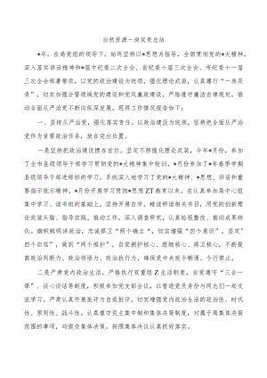 自然资源一岗双责总结.docx